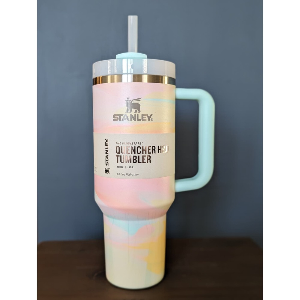 Warm Serene Brushstroke ~ STANLEY CLEAN SLATE TUMBLER 40 0Z